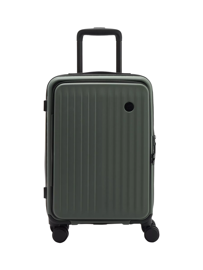 Nere Venture Dual Open 4-Wheel Spinner 56cm Cabin Case, 36L, Khaki