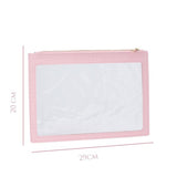 Nanshy Clear Makeup Pouch Pink 29cm imported from the UK