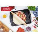 Prestige Aerolift Carbon Steel Pizza Tray 37 x 33cm, imported from the UK
