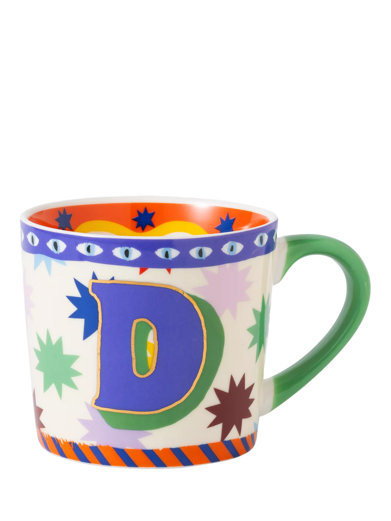 Eleanor Bowmer monogram alphabet new bone china mug 300ml, imported from the UK