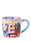 Eleanor Bowmer Monogram Alphabet New Bone China Mug, 300ml, E
