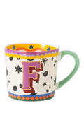 Eleanor Bowmer Monogram Alphabet New Bone China Mug, 300ml, F