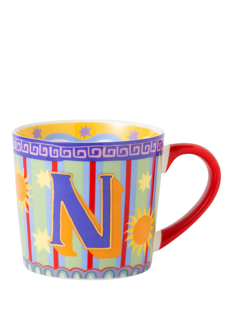 Eleanor Bowmer Monogram Alphabet New Bone China Mug, 300ml, N