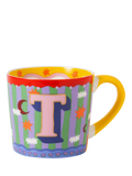 Eleanor Bowmer Monogram Alphabet New Bone China Mug, 300ml, T