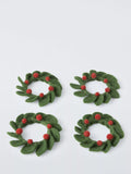 John Lewis berry felt napkin rings set of 4 (British brand)