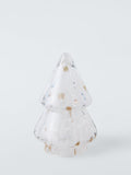 Confetti Glass Christmas Tree Ornament 20cm Clear