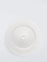 John Lewis John Lewis Glass Charger Plate White Pearl 32.5cm- Buy online at McGrocer