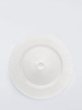 John Lewis glass charger plate white pearl 32.5cm, imported from the UK