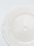 John Lewis glass charger plate white pearl 32.5cm, imported from the UK