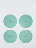 John Lewis set of 4 sparkle round braided placemats British product