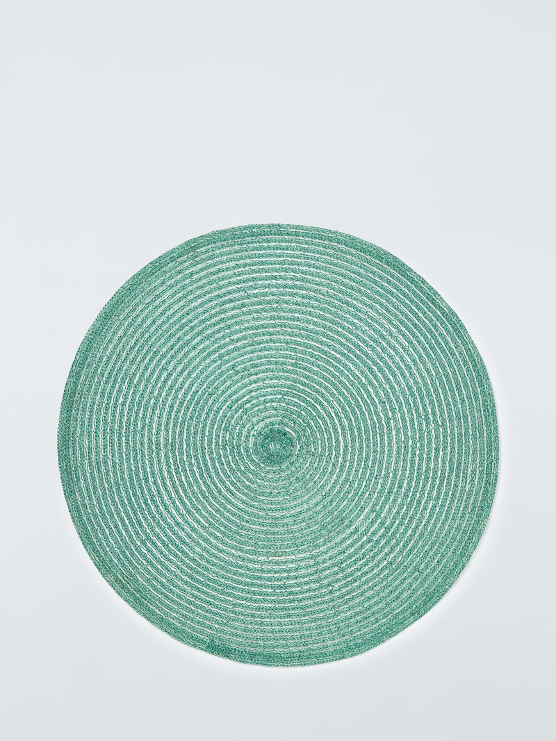 John Lewis set of 4 sparkle round braided placemats British product