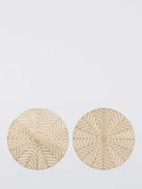 John Lewis John Lewis Cut-Out Snowflake PVC Placemats Set of 2 Gold- Buy online at McGrocer
