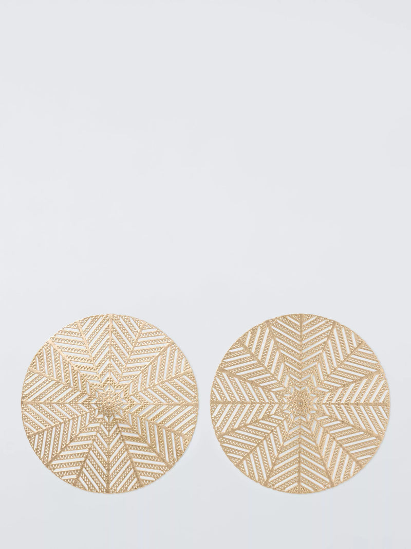 John Lewis cut-out snowflake PVC placemats set of 2, UK version