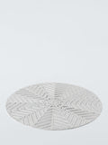 John Lewis cut-out snowflake PVC placemats, silver, set of 2, UK version