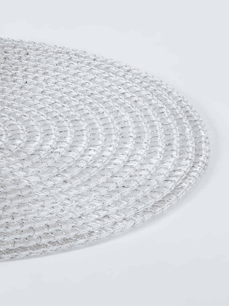 John Lewis braided placemats silver set of 4 (British brand)