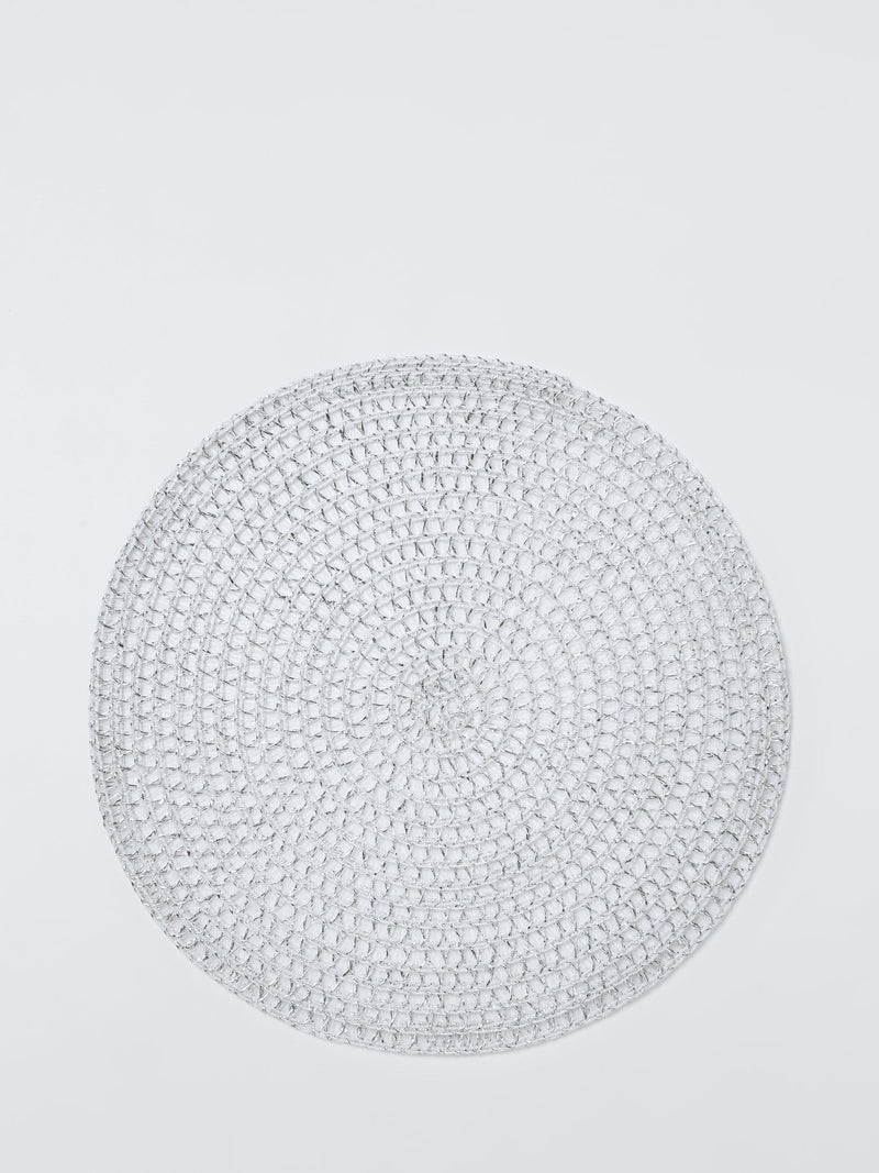 John Lewis braided placemats silver set of 4 (British brand)