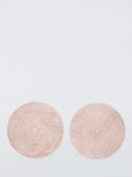 John Lewis rattan placemats set of 2 white round (British brand)