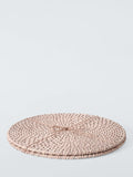 John Lewis rattan placemats set of 2 white round (British brand)
