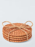 John Lewis natural rattan coasters set of 4 (British brand)