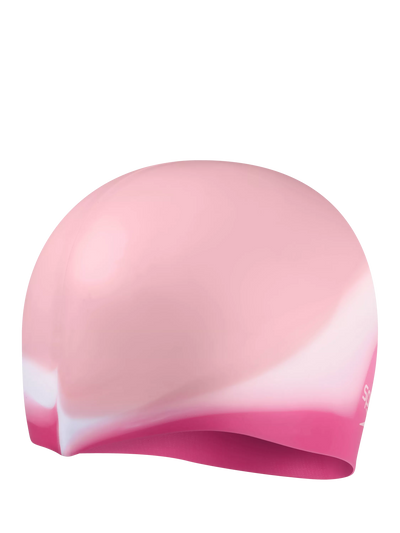 John Lewis Speedo Kids Junior Silicone Swimming Cap Oyster/White/Blush- Buy online at McGrocer
