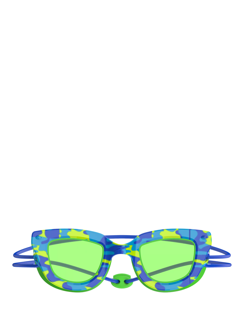 Speedo kids swim goggles Sunny Sea print Blue/Green - British product