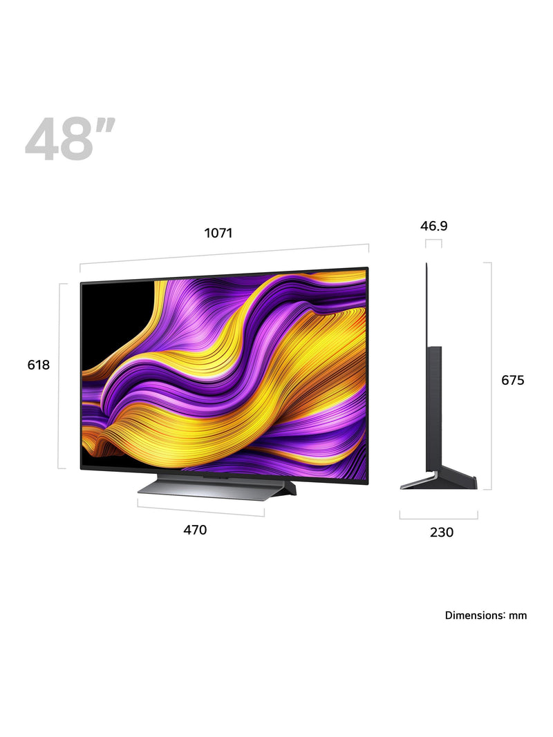 LG OLED evo 48 inch 4K smart TV 2025, imported from the UK