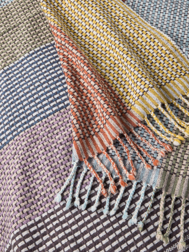John Lewis multicolour check wool throw 140x190cm (British brand)