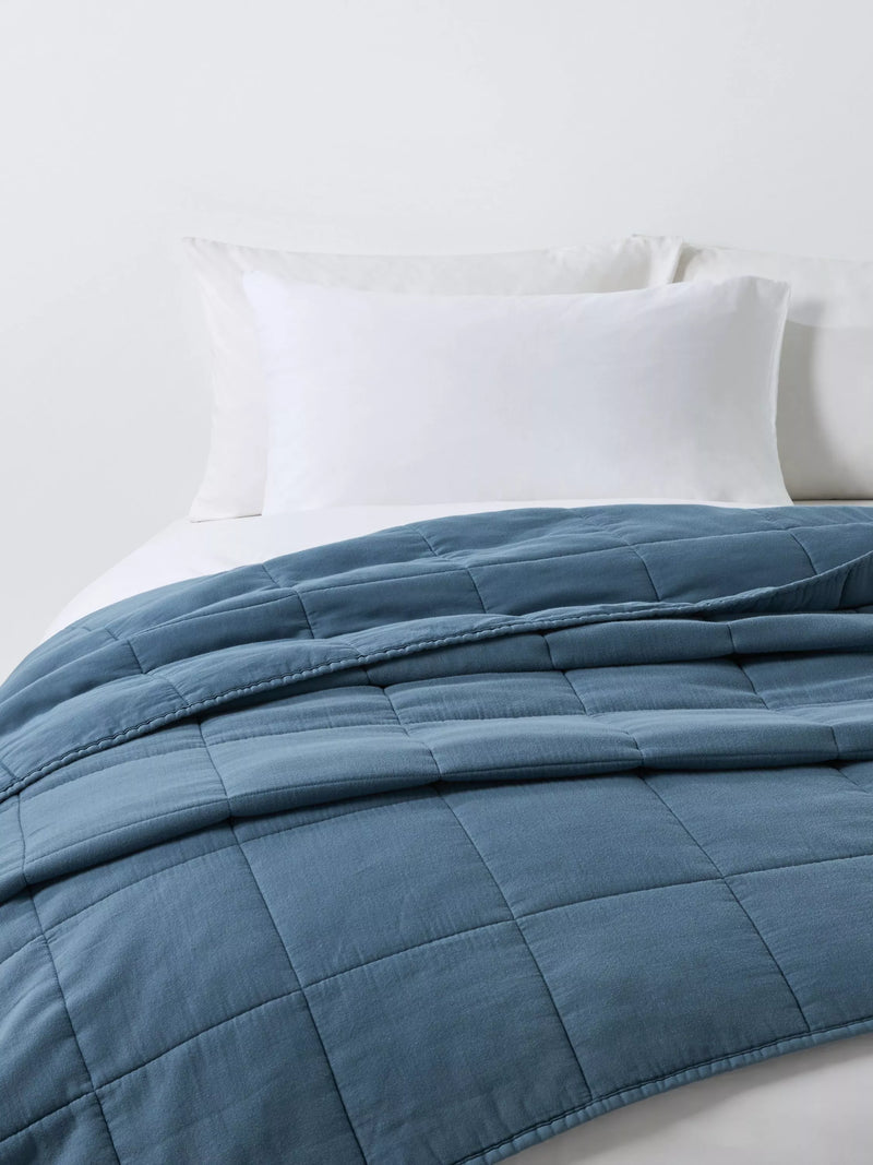 John Lewis muslin quilted bedspread super king, imported from the UK