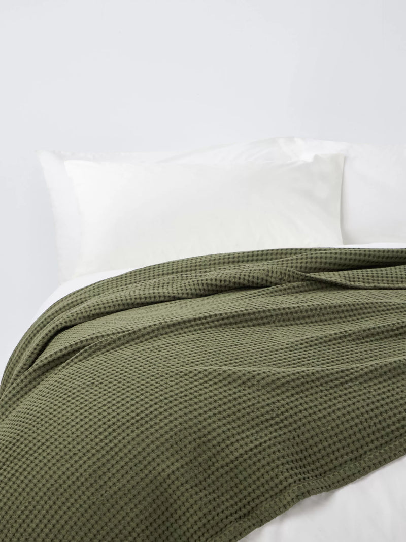 John Lewis Washed Waffle Bedspread