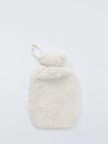 John Lewis Teddy Fleece Hot Water Bottle, Marshmallow
