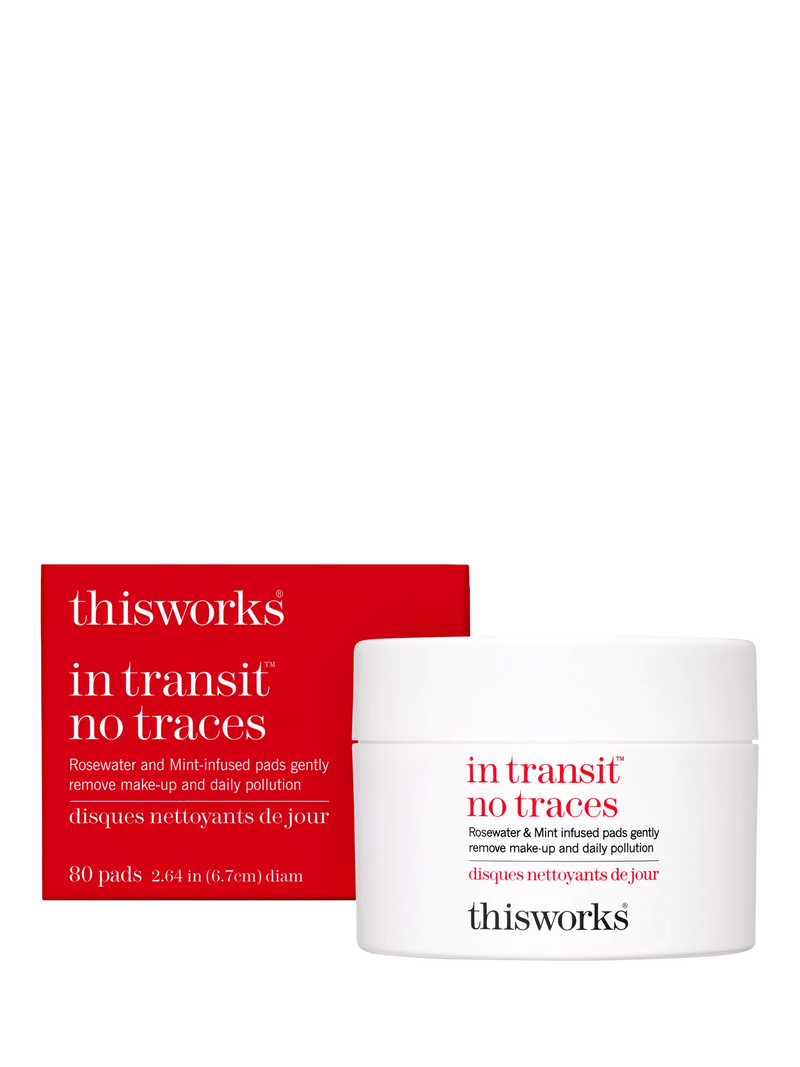 This Works rosewater mint makeup remover pads 80 count, imported from the UK