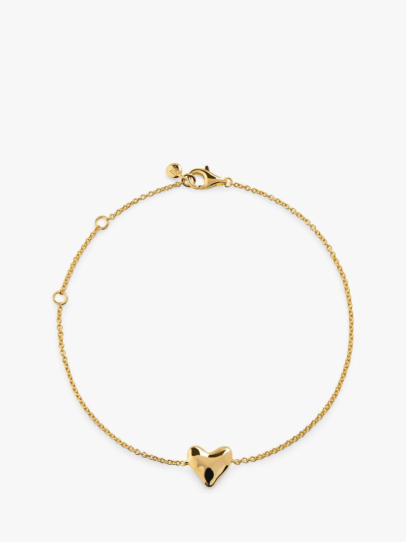 Monica Vinader heart chain bracelet adjustable - British product