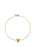 Monica Vinader Gold Plated Vermeil Heart Chain Bracelet