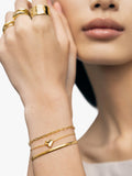Monica Vinader heart chain bracelet adjustable - British product