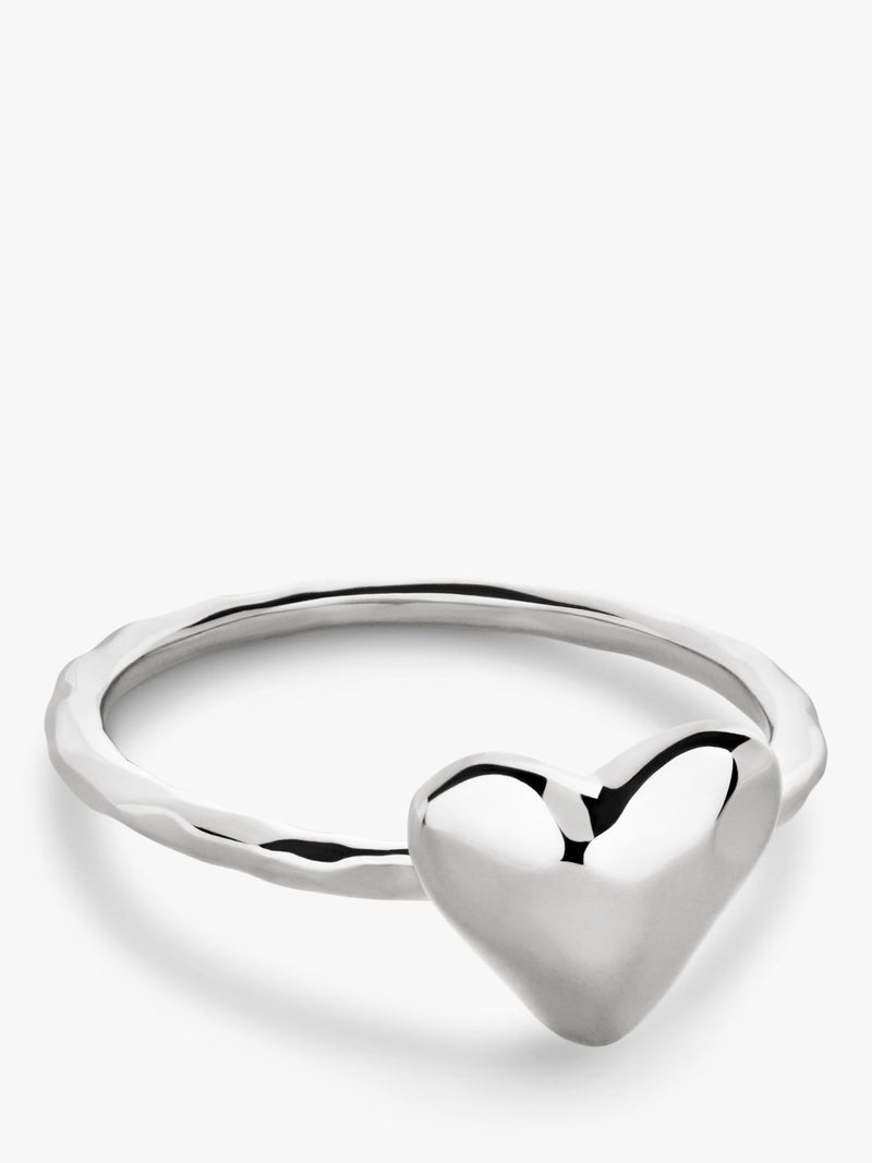 Monica Vinader heart stacking ring sterling silver - British product