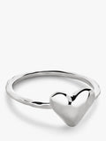 Monica Vinader heart stacking ring sterling silver - British product