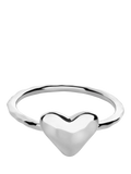 Monica Vinader Heart Stacking Ring Silver