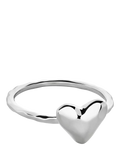 Monica Vinader Heart Stacking Ring, Silver