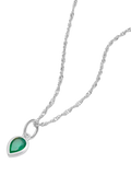 Daisy London Birthstone Pendant Necklace Silver