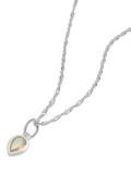 Daisy London Birthstone Pendant Necklace Silver
