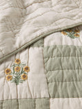 John Lewis floral embroidered quilt king size, UK version
