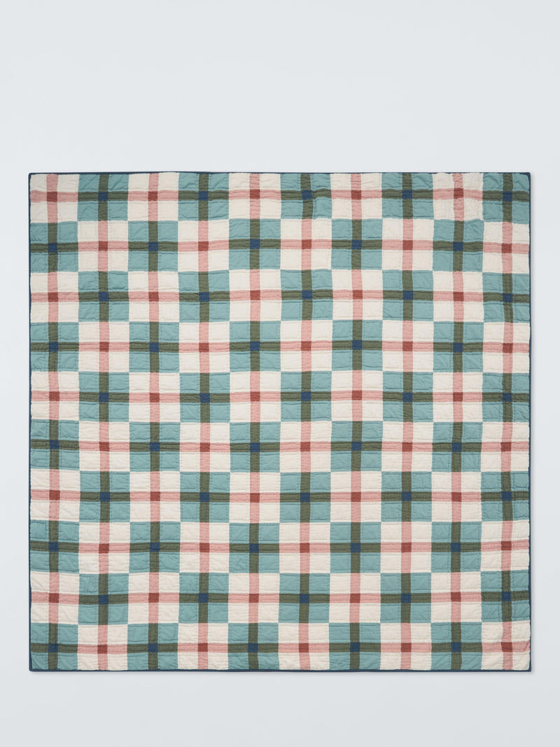 John Lewis patchwork check quilt king size - British product