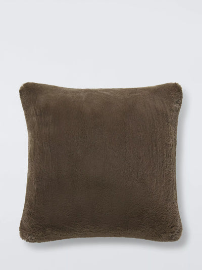 John Lewis John Lewis Luxury Faux Fur Plain Scatter Cushion 45 x 45cm- Buy online at McGrocer