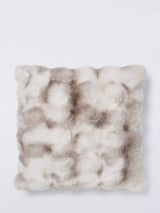 John Lewis John Lewis Premium Faux Lynx Fur Cushion White 45x45cm- Buy online at McGrocer