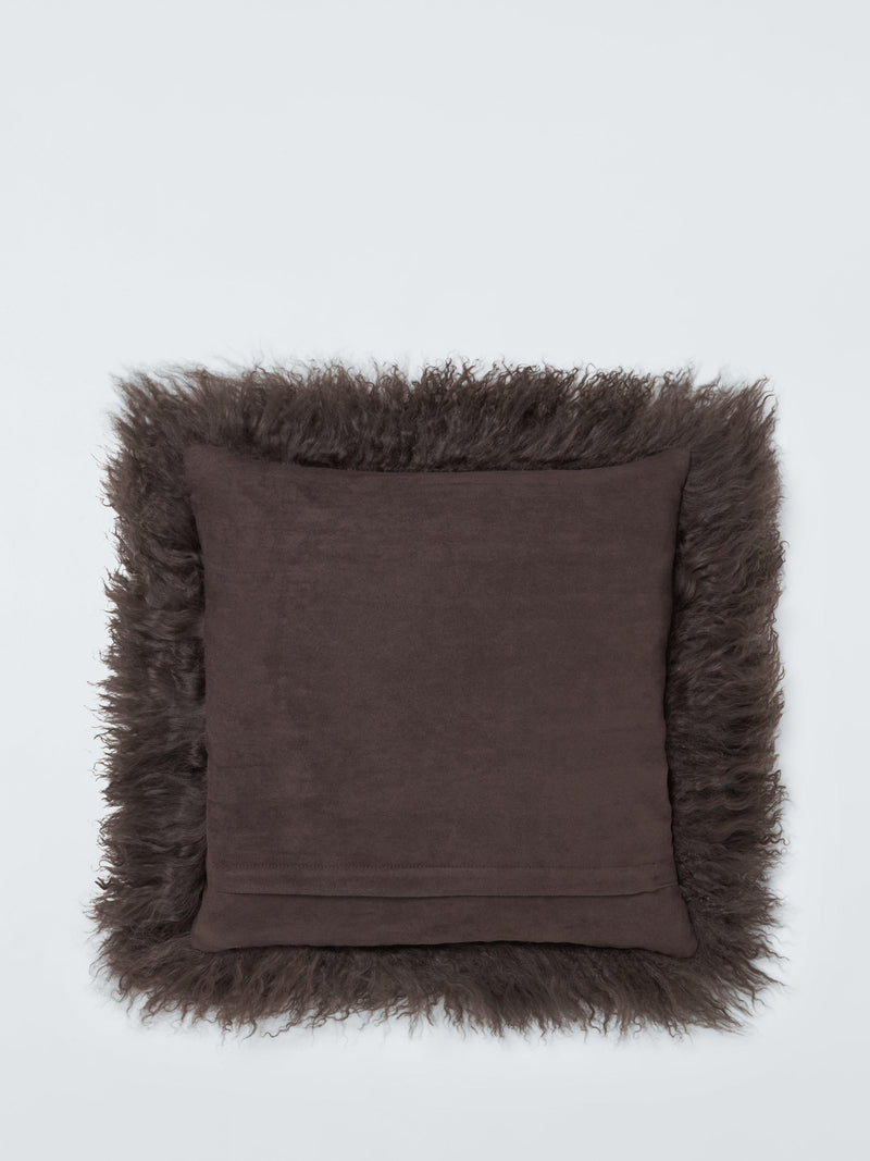 John Lewis Mongolian sheepskin cushion 38x38cm (British brand)
