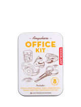 John Lewis Kikkerland Mini Office Kit 8-Piece Stationery Set Tin Box- Buy online at McGrocer