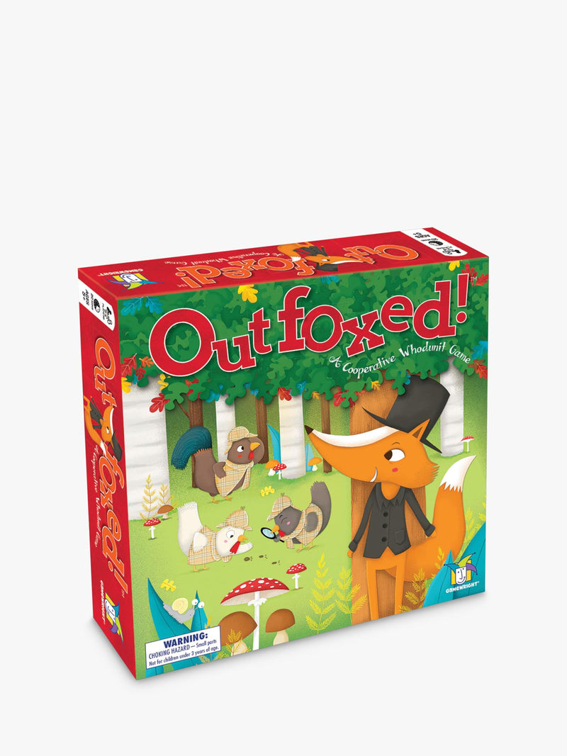 Esdevium Outfoxed cooperative whodunit board game, imported from the UK