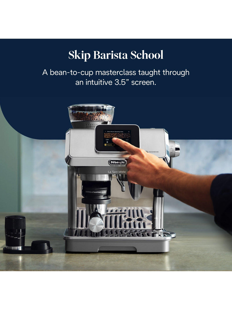 De'Longhi La Specialista EC9455.M Touch Bean to Cup Coffee Machine, Silver