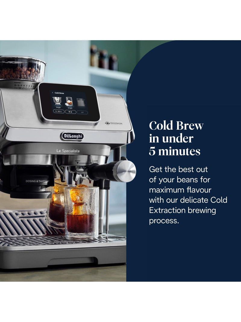 De'Longhi La Specialista EC9455.M Touch Bean to Cup Coffee Machine, Silver