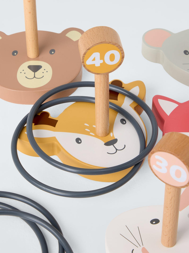 John Lewis wooden animal ring toss game, UK version